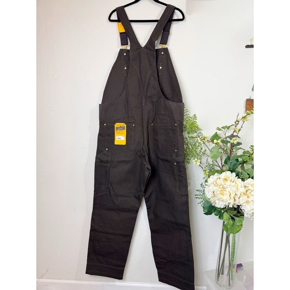 Carhartt Brown and Black Men's Overalls - Picture 7 of 11